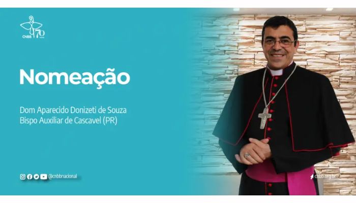 Papa Francisco nomeia Dom Aparecido Donizete de Souza como Bispo Auxiliar na Arquidiocese de Cascavel (PR)